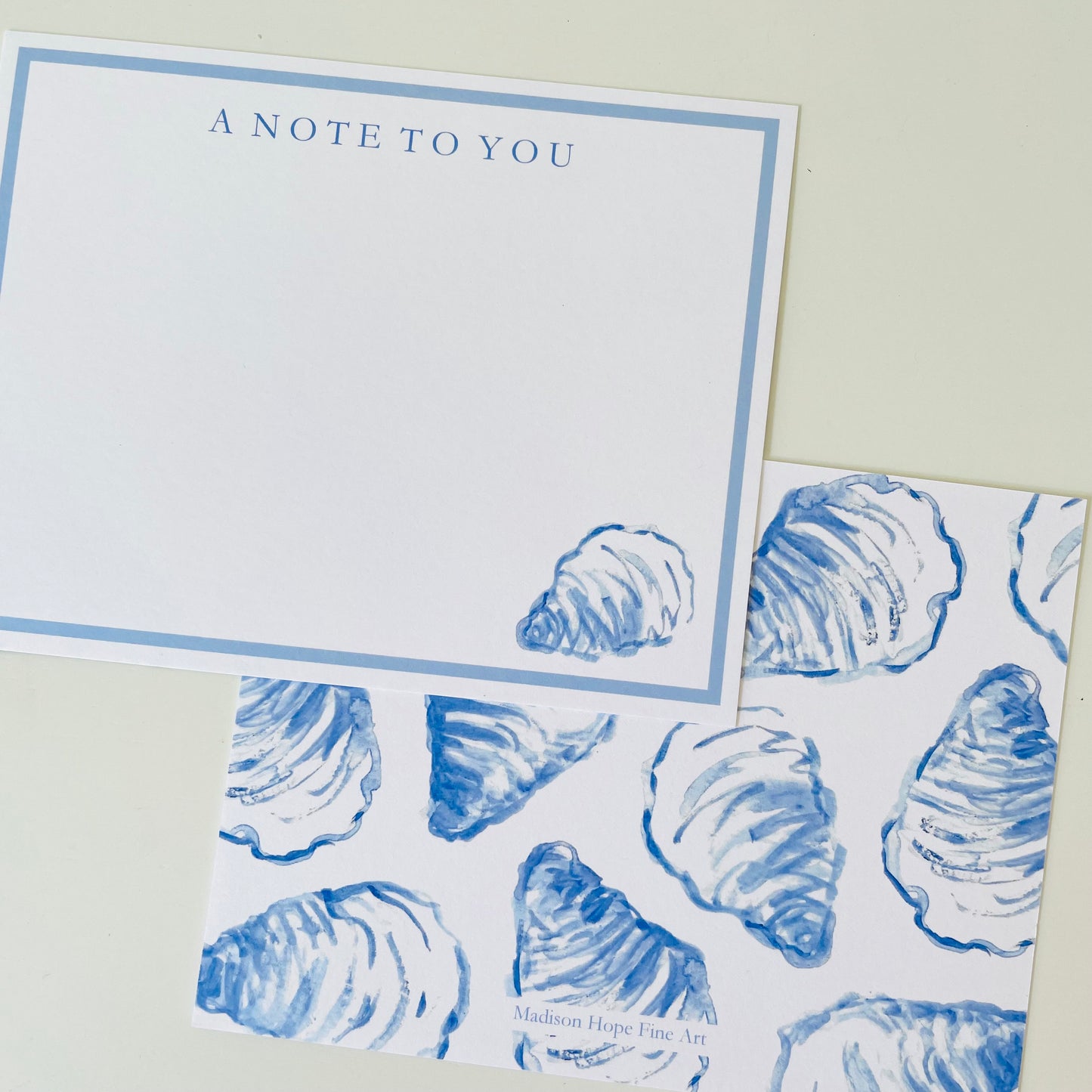 Oyster Notecard