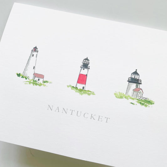 Nantucket Lighthouse Notecard