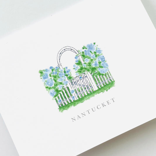 Hydrangea Arbor Notecard