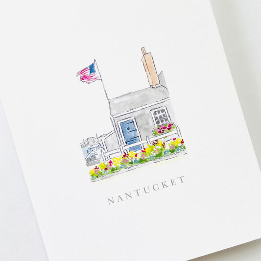Old North Wharf Notecard