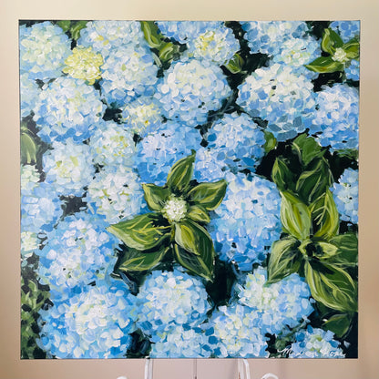 Hydrangeas IV, 30 x 30