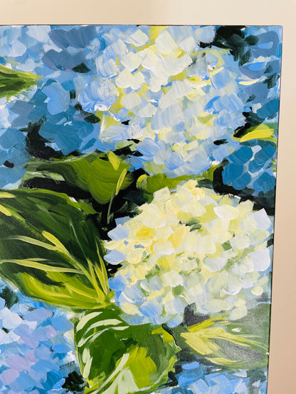 Hydrangeas I, 30 x 30