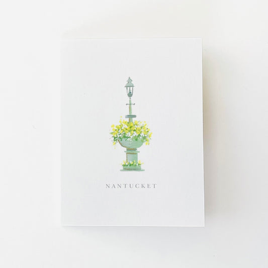 Nantucket Fountain Notecard