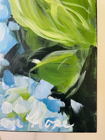 Hydrangeas IV, 30 x 30