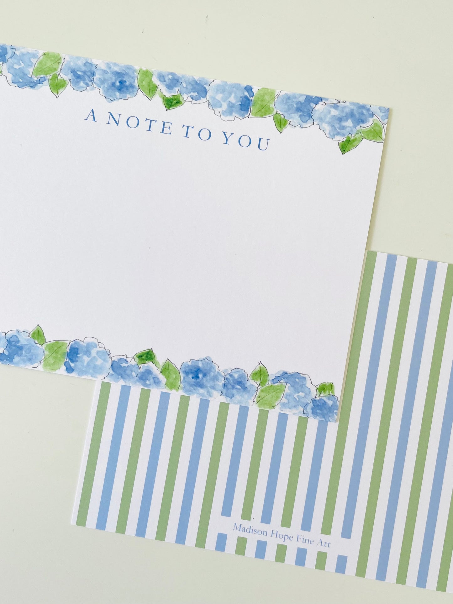 Blue Hydrangea Notecard