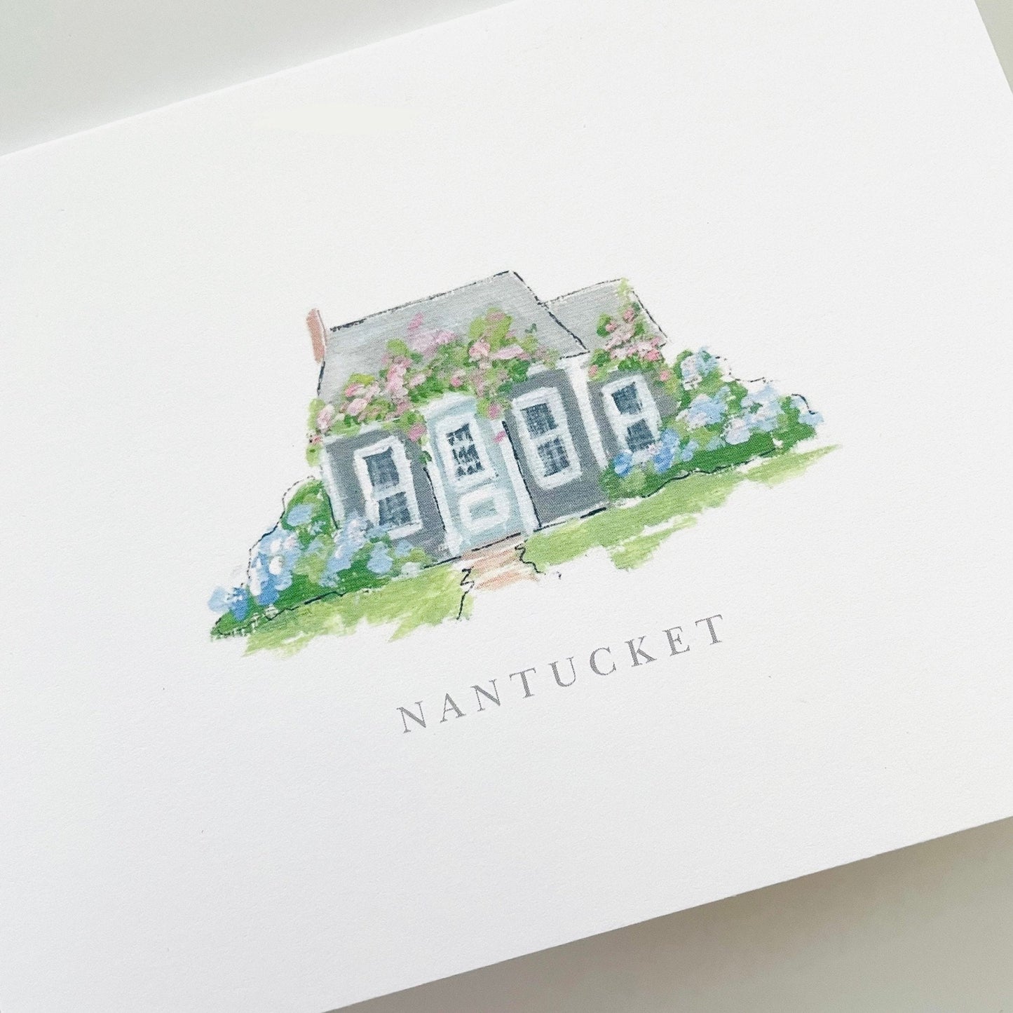 Nantucket Cottage Notecard