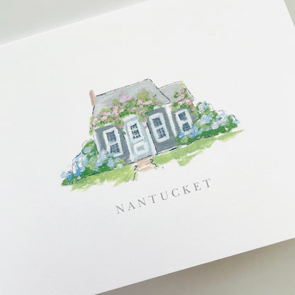 Nantucket Cottage Notecard
