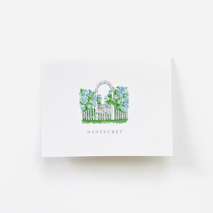 Hydrangea Arbor Notecard