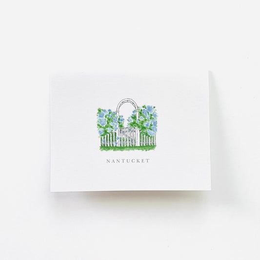 Hydrangea Arbor Notecard