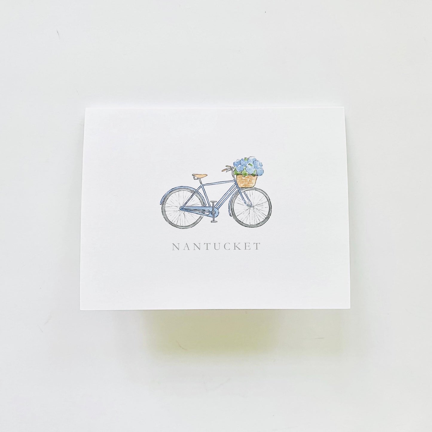 Hydrangea Bicycle Notecard