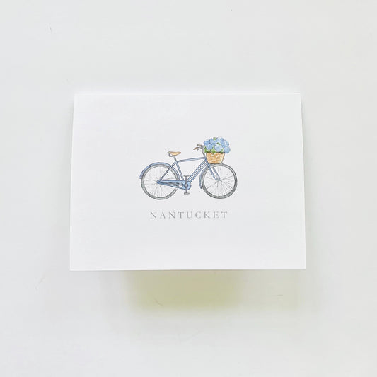 Hydrangea Bicycle Notecard
