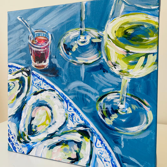 Oysters and White Wine