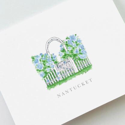 Hydrangea Arbor Notecard