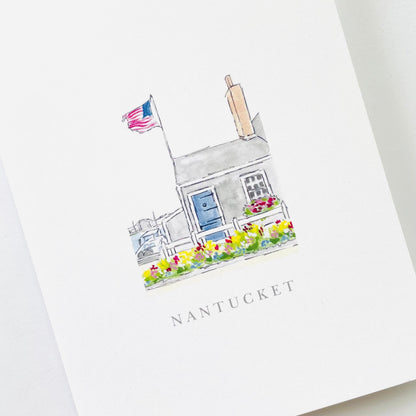 Old North Wharf Notecard