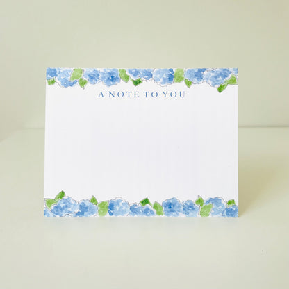 Blue Hydrangea Notecard