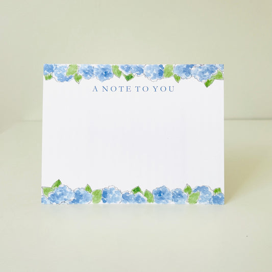 Blue Hydrangea Notecard