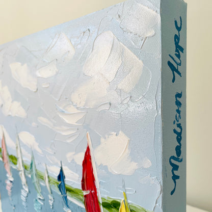 Small Multicolor Sailboats