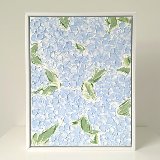 Small Textured Blue Hydrangeas