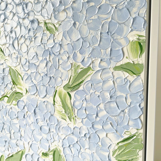 Small Textured Blue Hydrangeas