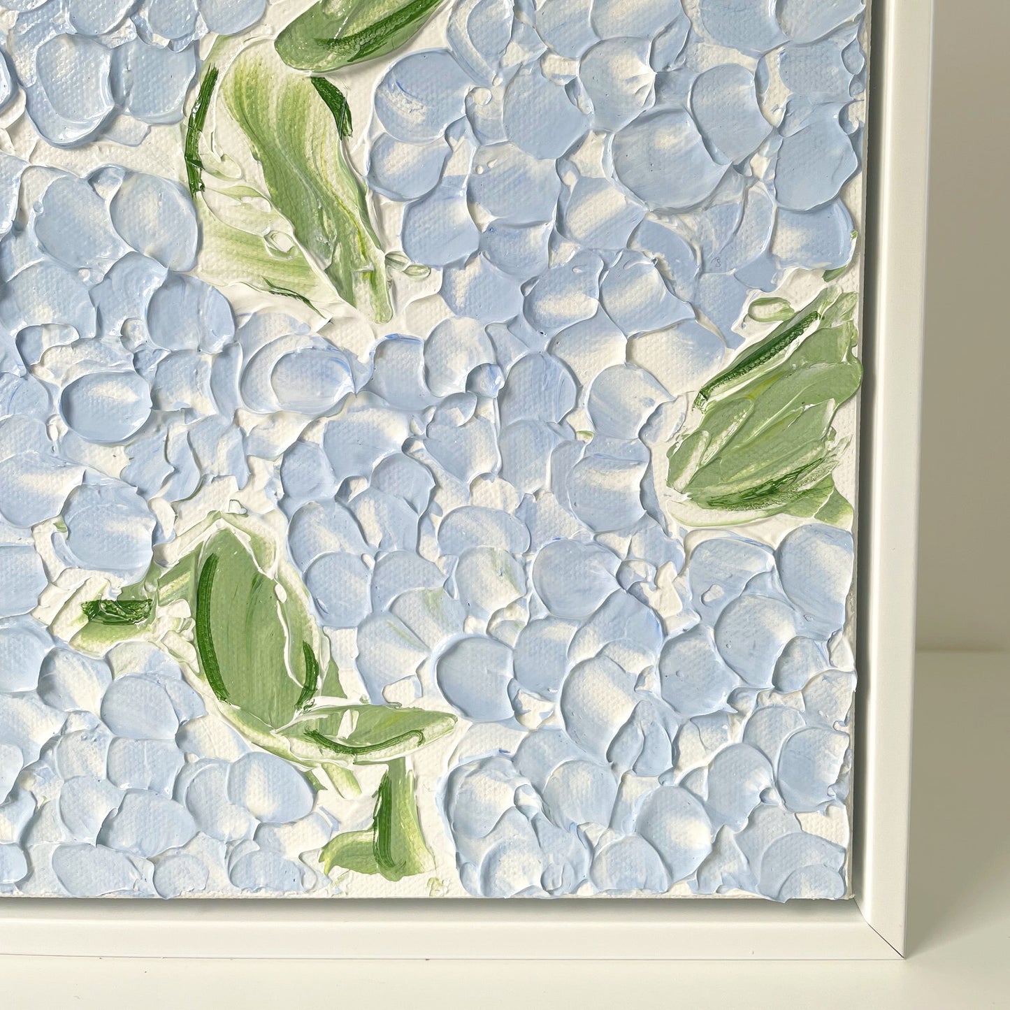 Small Textured Blue Hydrangeas