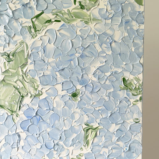 Large Textured Blue Hydrangeas