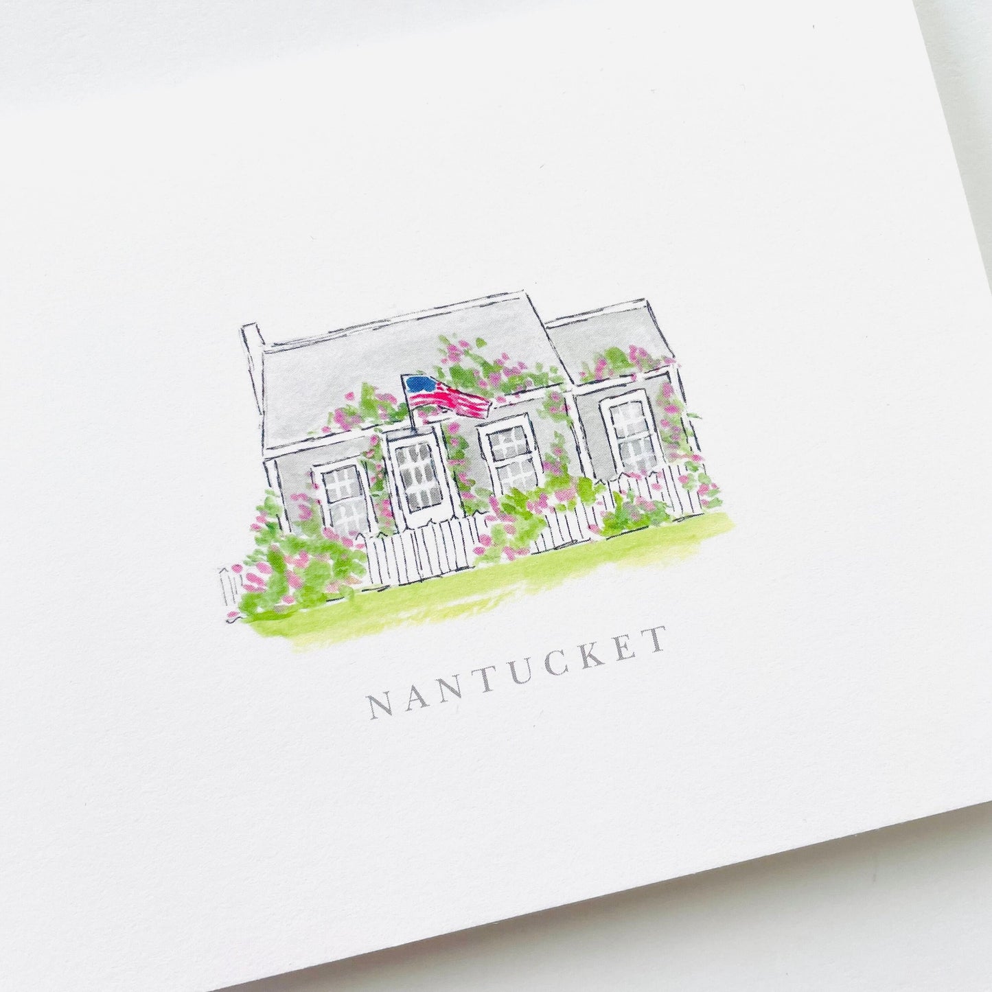 Rose Cottage Notecard